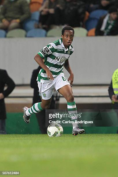 Sporting's forward Gelson Martins during the match between Sporting CP and A Academica de Coimbra for the Portuguese Primeira Liga at Jose Alvalade...