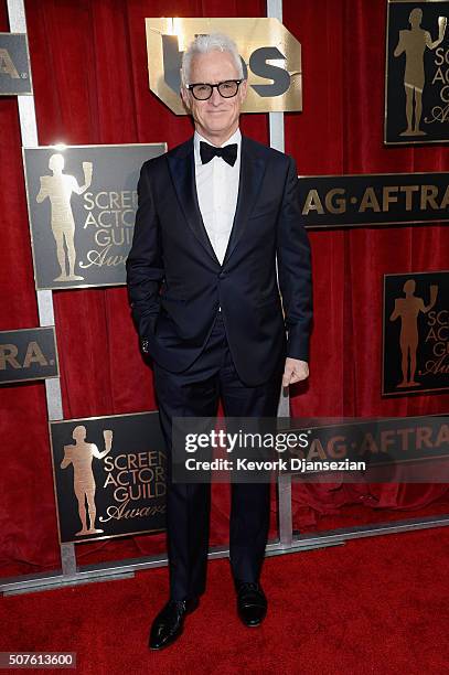 Actor John Slattery attends the 22nd Annual Screen Actors Guild Awards at The Shrine Auditorium on January 30, 2016 in Los Angeles, California.