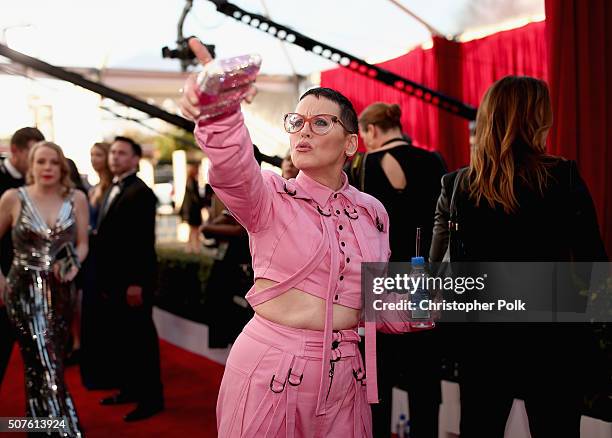 Actress Lori Petty attends The 22nd Annual Screen Actors Guild Awards at The Shrine Auditorium on January 30, 2016 in Los Angeles, California....