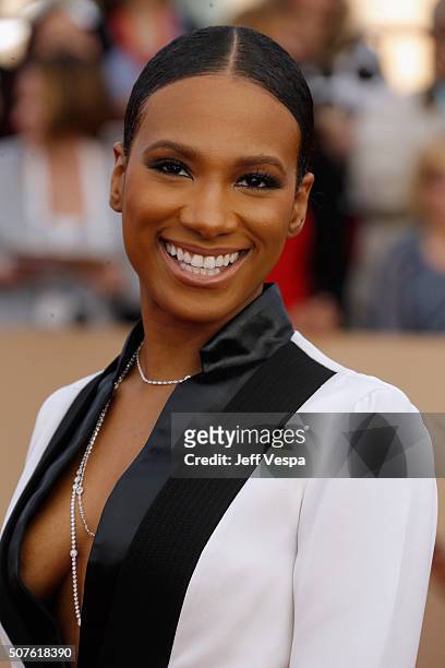 Actress Vicky Jeudy attends the 22nd Annual Screen Actors Guild Awards at The Shrine Auditorium on January 30, 2016 in Los Angeles, California.