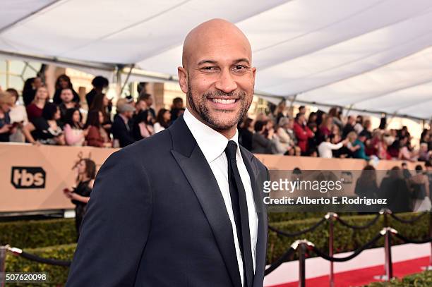 Actor Keegan-Michael Key attends the 22nd Annual Screen Actors Guild Awards at The Shrine Auditorium on January 30, 2016 in Los Angeles, California.