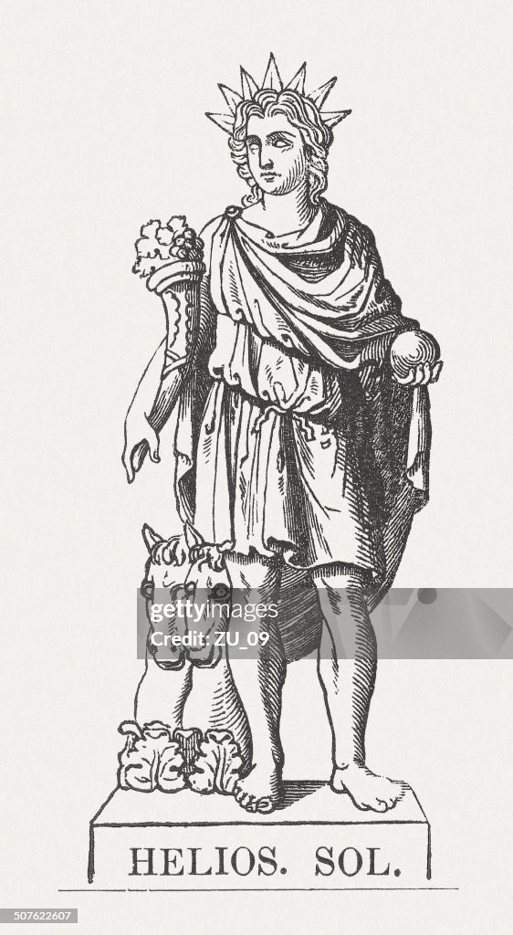Helios Ancient Greek Sungod Wood Engraving Published In 1878 High Res helios-ancient-greek-sungod-wood-engraving-published-in-1878-high-res