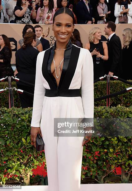 Actress Vicky Jeudy attends the 22nd Annual Screen Actors Guild Awards at The Shrine Auditorium on January 30, 2016 in Los Angeles, California.