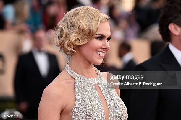 Actress Laura Bell Bundy attends the 22nd Annual Screen Actors Guild Awards at The Shrine Auditorium on January 30, 2016 in Los Angeles, California.