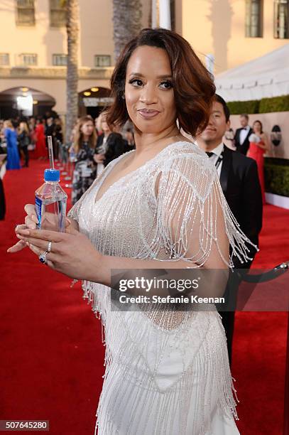 Actress Dascha Polanco attends The 22nd Annual Screen Actors Guild Awards at The Shrine Auditorium on January 30, 2016 in Los Angeles, California....