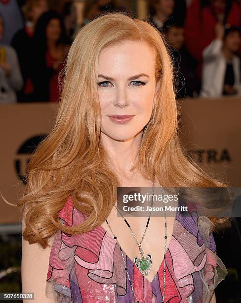 Actress Nicole Kidman attends The 22nd Annual Screen Actors Guild Awards at The Shrine Auditorium on January 30, 2016 in Los Angeles, California....