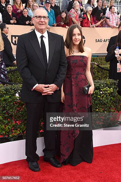 Actor Ed O'Neill and Sophia O'Neill attend the 22nd Annual Screen Actors Guild Awards at The Shrine Auditorium on January 30, 2016 in Los Angeles,...