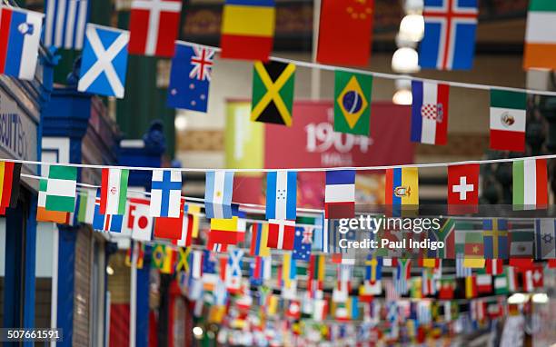 world flags - string stock pictures, royalty-free photos & images