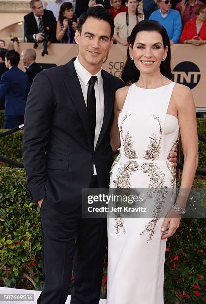 Actress Julianna Margulies and attorney Keith Lieberthal attend the 22nd Annual Screen Actors Guild Awards at The Shrine Auditorium on January 30,...