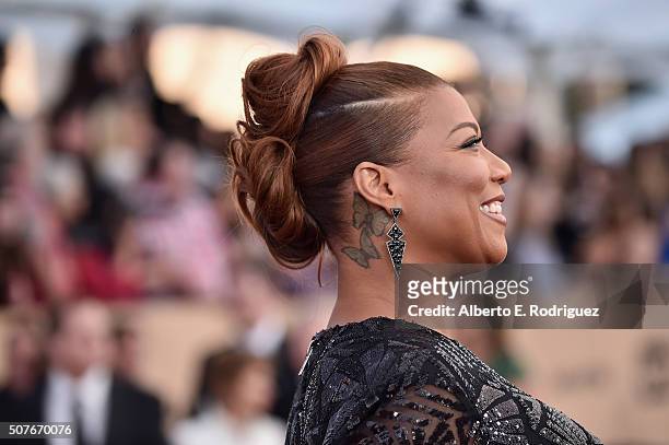 Actress Queen Latifah attends the 22nd Annual Screen Actors Guild Awards at The Shrine Auditorium on January 30, 2016 in Los Angeles, California.
