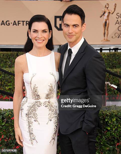Actress Julianna Margulies and husband Keith Lieberthal arrive at the 22nd Annual Screen Actors Guild Awards at The Shrine Auditorium on January 30,...