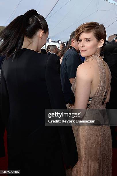 Actresses Rooney Mara and Kate Mara attend the 22nd Annual Screen Actors Guild Awards at The Shrine Auditorium on January 30, 2016 in Los Angeles,...