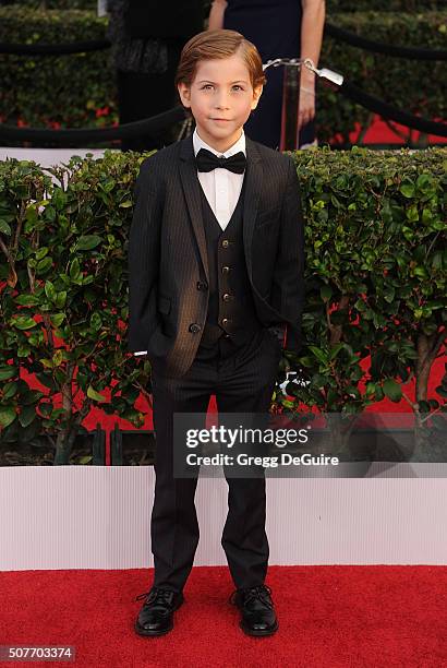 Actor Jacob Tremblay arrives at the 22nd Annual Screen Actors Guild Awards at The Shrine Auditorium on January 30, 2016 in Los Angeles, California.