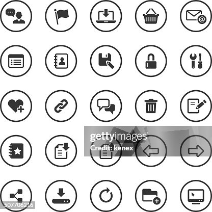Circle Icons Set | Web & Internet Circle Icons Set | Web & Internet