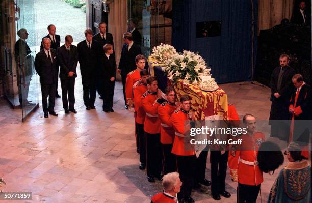 Funeral of Diana, Princess of Wales, at Westminster Abbey.