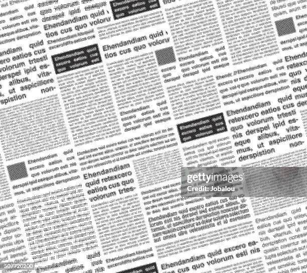 ilustrações de stock, clip art, desenhos animados e ícones de jornal sem costuras - jornal