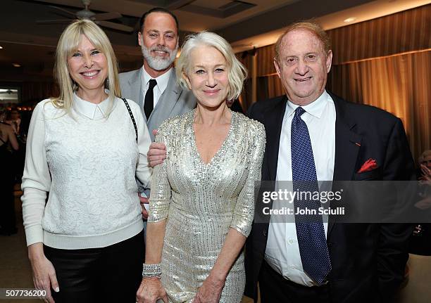 Irena Medavoy, Rio Hackford, Helen Mirren and Mike Medavoy attend the Weinstein Company & Netflix's 2016 SAG after party hosted by Absolut Elyx at...