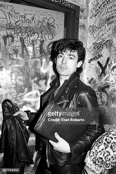 Guitarist Chris Spedding at a Nico show at CBGB's in New York City on February 19, 1979.