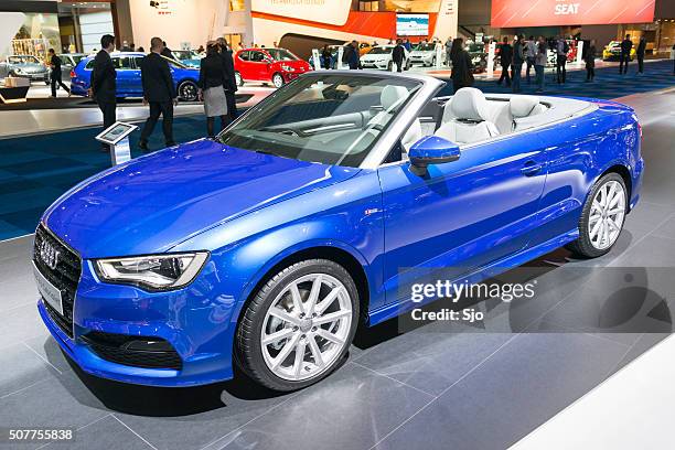 audi a3 cabriolet - audi a3 stock pictures, royalty-free photos & images