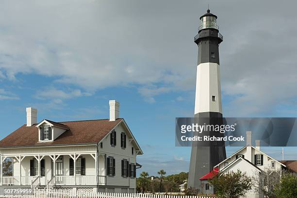 The Tybee Island Lighthouse in Savannah Georgia was built in 1773. This was the third lighthouse to be built on Tybee. It was burned in 1861 by the...