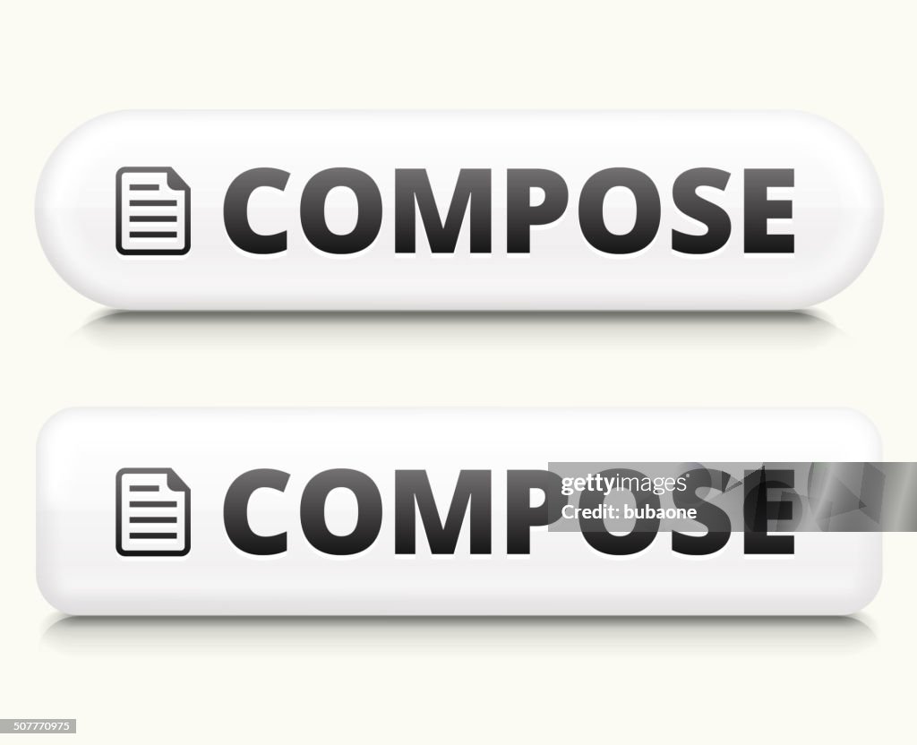 Compose Button Example Compose White Buttom Set High-Res Vector Graphic - Getty Images