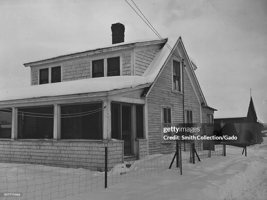 Farmhouse In Winter