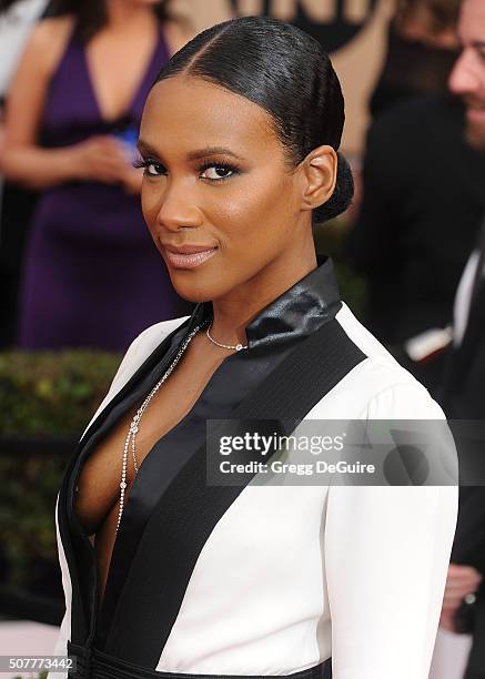 Actress Vicky Jeudy arrives at the 22nd Annual Screen Actors Guild Awards at The Shrine Auditorium on January 30, 2016 in Los Angeles, California.