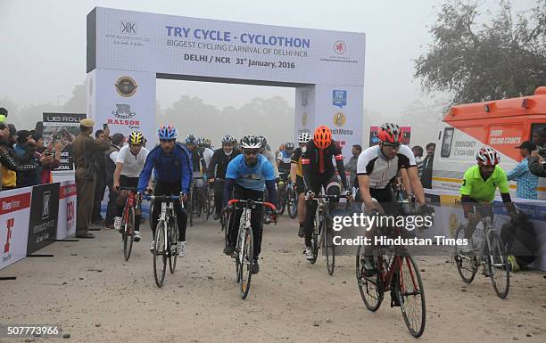 Cyclot 17 Cyclothon Organized By Cycling Federation Of India To Promote The ...