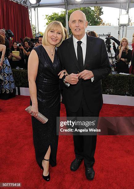 Actor Jeffrey Tambor attends the 22nd Annual Screen Actors Guild Awards at The Shrine Auditorium on January 30, 2016 in Los Angeles, California.