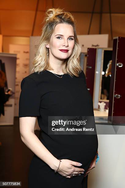 Monica Ivancan ist seen backstage ahead of the Platform Fashion Selected show during Platform Fashion January 2016 at Areal Boehler on January 31,...