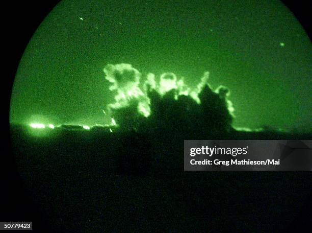 Series of tunnels discovered by US Marines after intruders were seen in the vicinity of the adobe structures . The structures were des troyed and the...