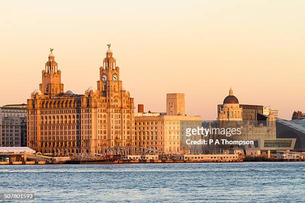 liverpool unesco waterfront skyline - liverpool england stock pictures, royalty-free photos & images