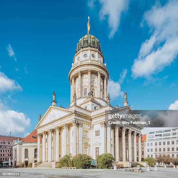 französicher dom, french cathedral, berlin-germany - französischer dom fotografías e imágenes de stock