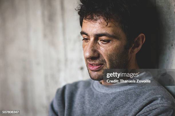 portrait of a worker - upset man stock pictures, royalty-free photos & images