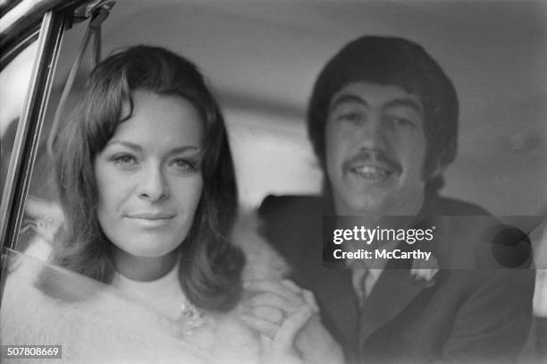 English theatre, film and television director Trevor Nunn marries South African/British actress and director Janet Suzman, 17th October 1969.