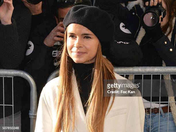Elena Perminova attends the Christian Dior Haute Couture Spring Summer 2016 show as part of Paris Fashion Week on January 25, 2016 in Paris, France.