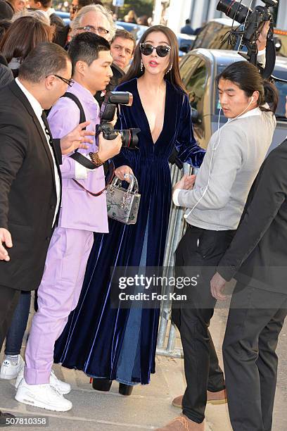 Guests attends the Christian Dior Haute Couture Spring Summer 2016 show as part of Paris Fashion Week on January 25, 2016 in Paris, France.