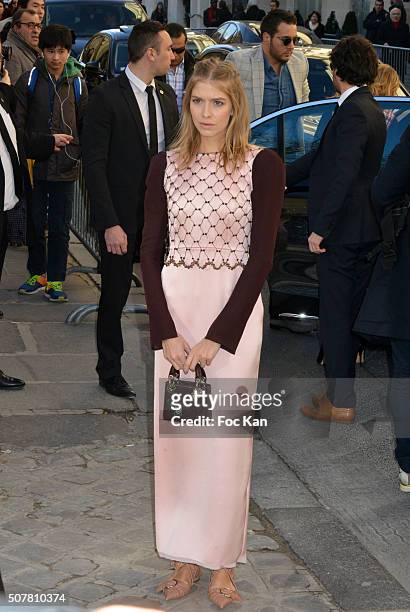Elena Perminova attends the Christian Dior Haute Couture Spring Summer 2016 show as part of Paris Fashion Week on January 25, 2016 in Paris, France.