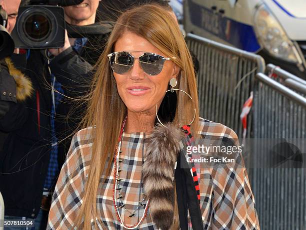Anna Dello Russo attends the Christian Dior Haute Couture Spring Summer 2016 show as part of Paris Fashion Week on January 25, 2016 in Paris, France.