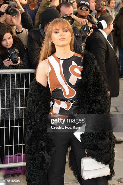 Kristina Bazan attends the Christian Dior Haute Couture Spring Summer 2016 show as part of Paris Fashion Week on January 25, 2016 in Paris, France.