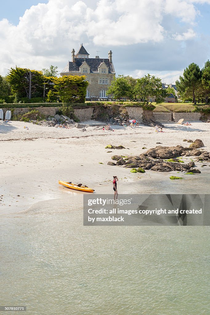 On the beach at Beg Meil-Brittany