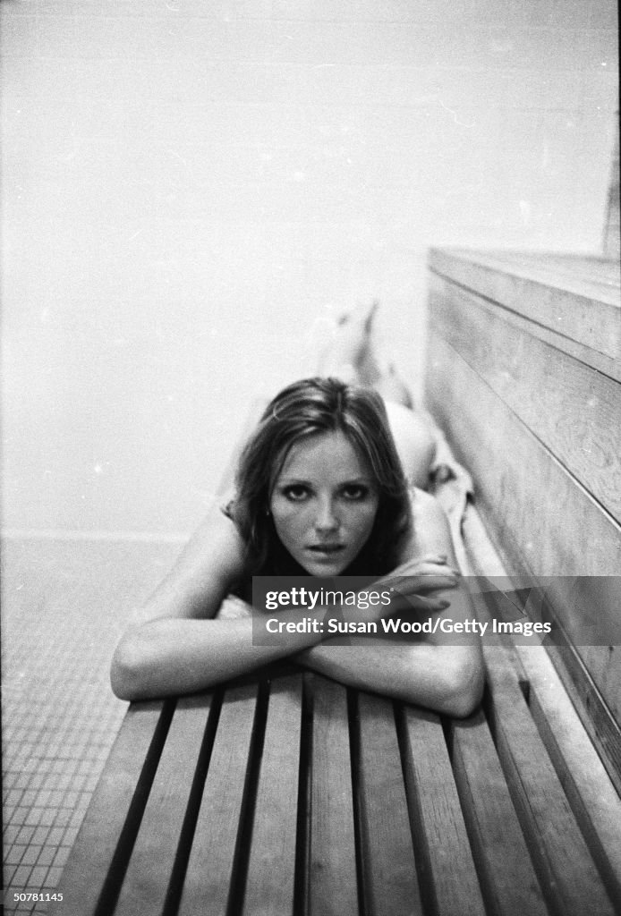 Portrait Of Cheryl Tiegs In Sauna