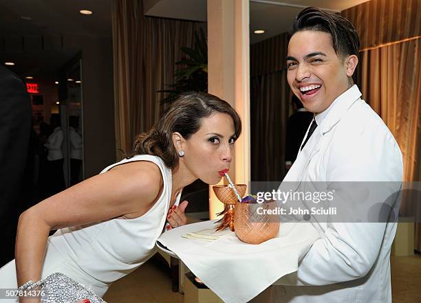 Actress Elizabeth Rodriguez attends the Weinstein Company & Netflix's 2016 SAG after party hosted by Absolut Elyx at Sunset Tower on January 30, 2016...