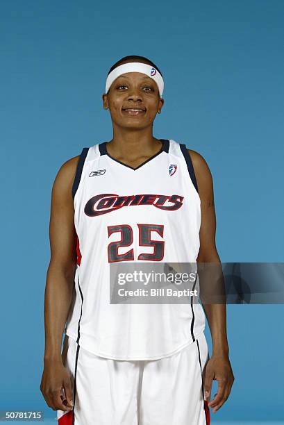 Dominique Canty of the Houston Comets poses for a portrait during the 2004 WNBA Media Day at Toyota Center on April 26, 2004 in Houston, Texas. NOTE...