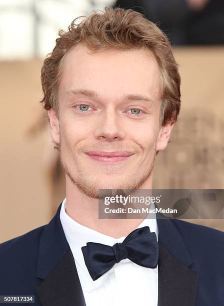 Actor Alfie Allen attends the 22nd Annual Screen Actors Guild Awards at The Shrine Auditorium on January 30, 2016 in Los Angeles, California.