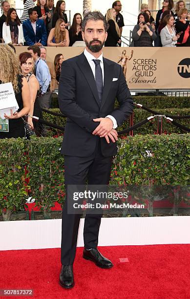 Actor Hamish Linklater attends the 22nd Annual Screen Actors Guild Awards at The Shrine Auditorium on January 30, 2016 in Los Angeles, California.