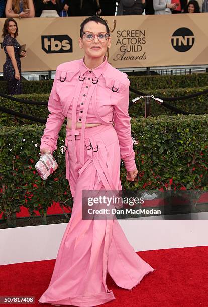 Actress Lori Petty attends the 22nd Annual Screen Actors Guild Awards at The Shrine Auditorium on January 30, 2016 in Los Angeles, California.