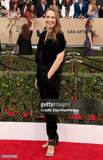 Actress Elizabeth Marvel attends the 22nd Annual Screen Actors Guild Awards at The Shrine Auditorium on January 30, 2016 in Los Angeles, California.