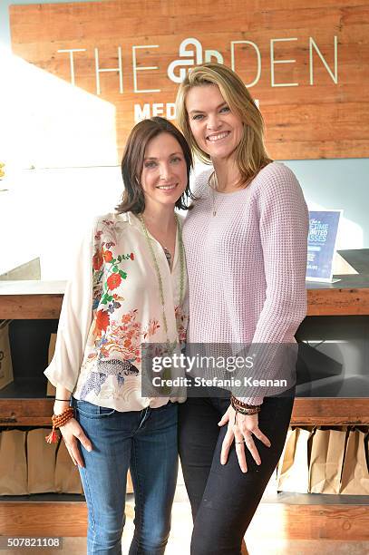 Tal Rabinowitz and actress Missi Pyle attend the DEN Meditation Studio grand opening on January 31, 2016 in Los Angeles, California.