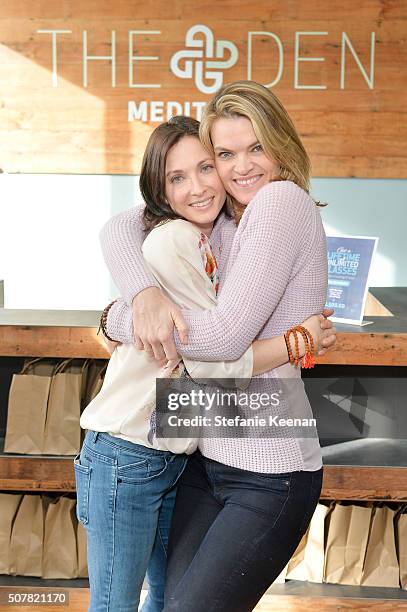 Tal Rabinowitz and actress Missi Pyle attend the DEN Meditation Studio grand opening on January 31, 2016 in Los Angeles, California.
